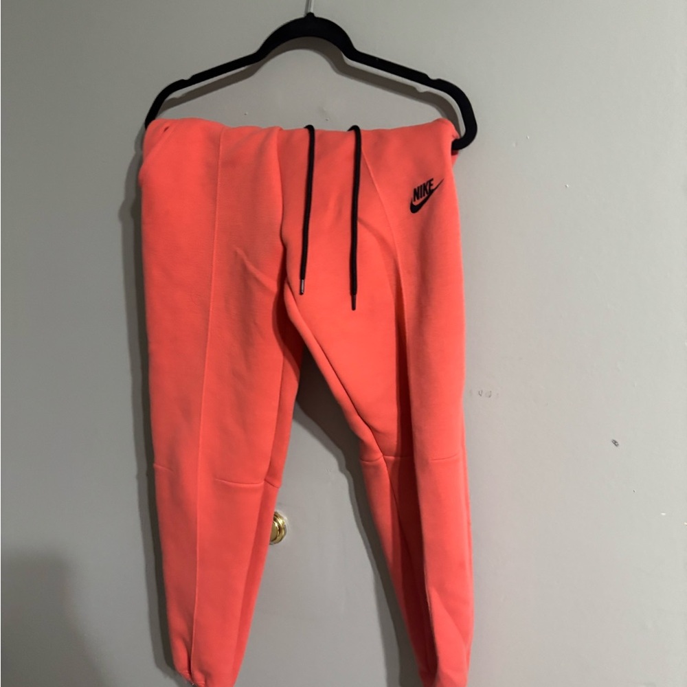 Nike Pink Sweatpants Tapered Elastic Waistband